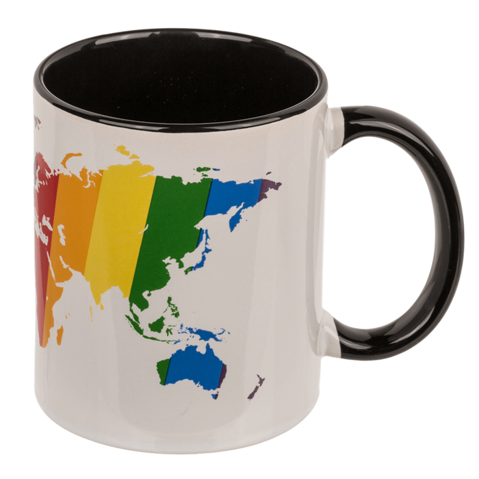Mug, Colorful World, Stoneware, - Image 4