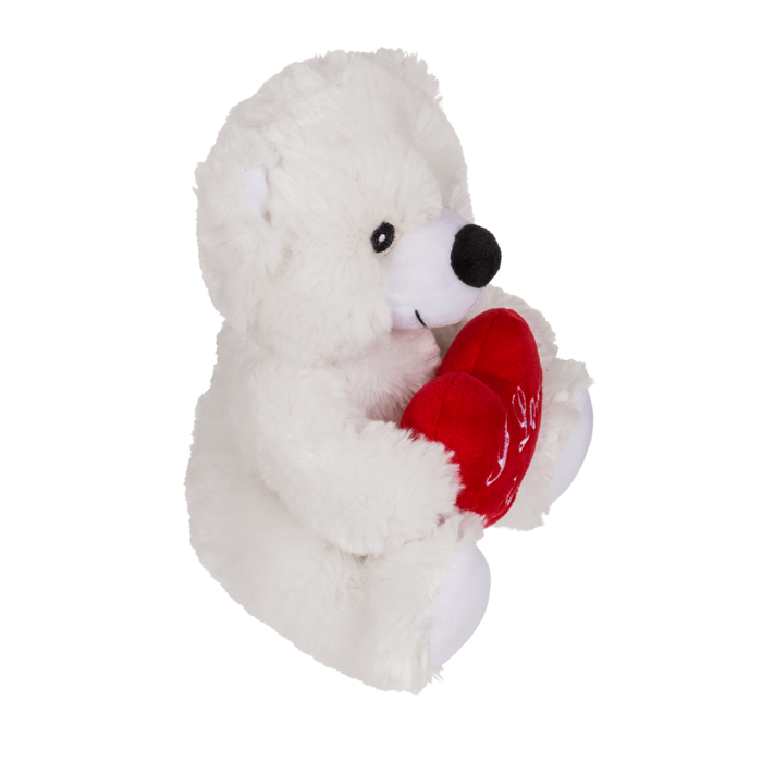Plush bear with red heart, I love you, - Image 3