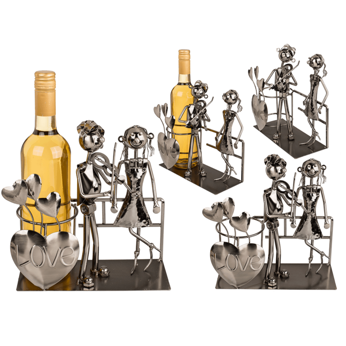 Metal bottle holder, Lovers VI,