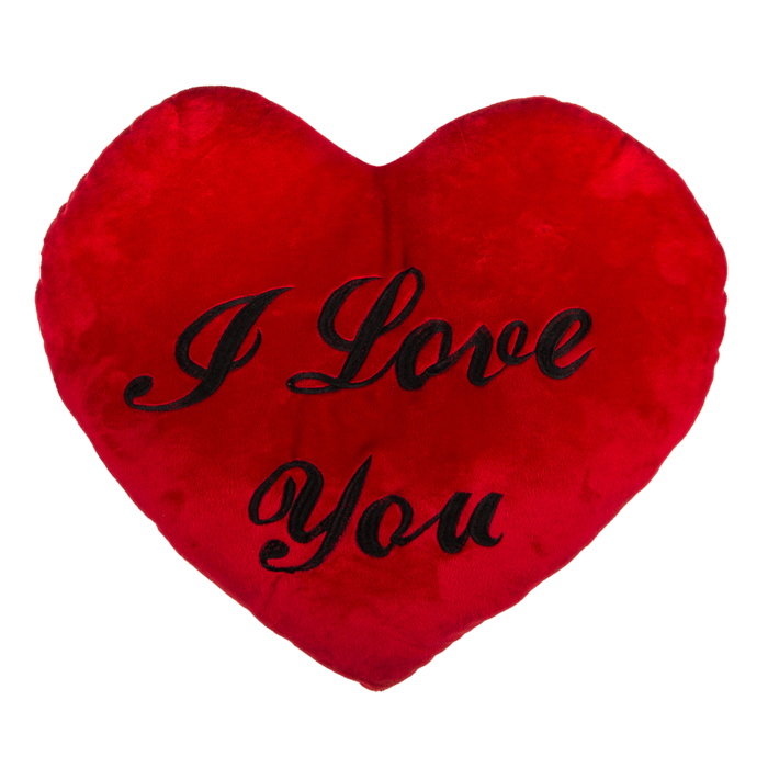 XXL-Red plush heart, I LOVE YOU, - Image 2