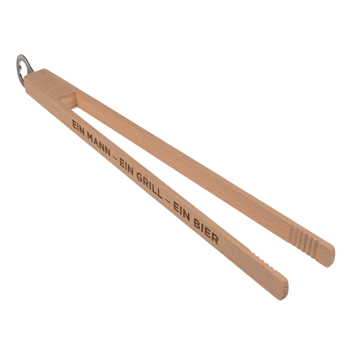 Wooden BBQ-Tongs with bottle opener, - Image 4