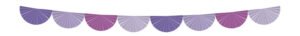 Fan garland - Posh Purple - 4 meters