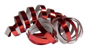 Serpentines Metallic Red 4m - 2 pieces