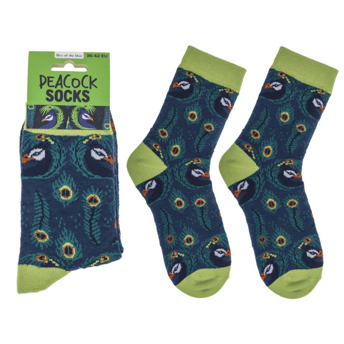 Socks, Peacock, size 36-42,