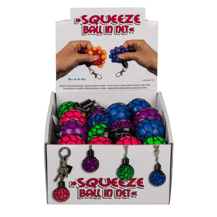 Metal keychain, Squeeze ball in net, - Image 4