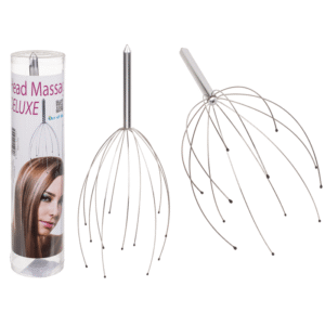 Metal Deluxe Headmassager with 12 massaging arms,