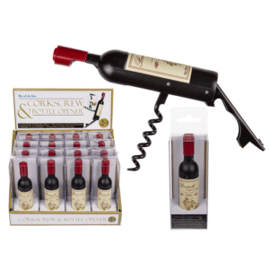 Corkscrew & Bottle opener, Wine Bottle,