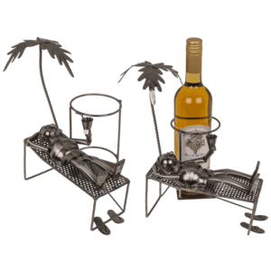 Metal bottle holder, Basking.