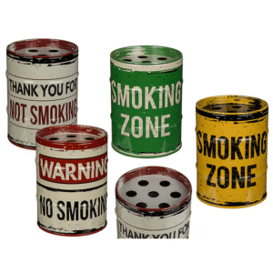 Metal ashtray, Oil Drum,