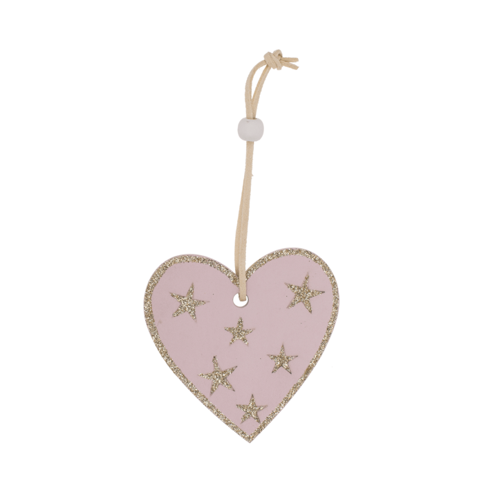 Rose colored wooden christmas hanger, - Image 4