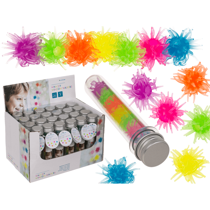 Whacky Window Walkers, ca. X cm, set of 7 in PET