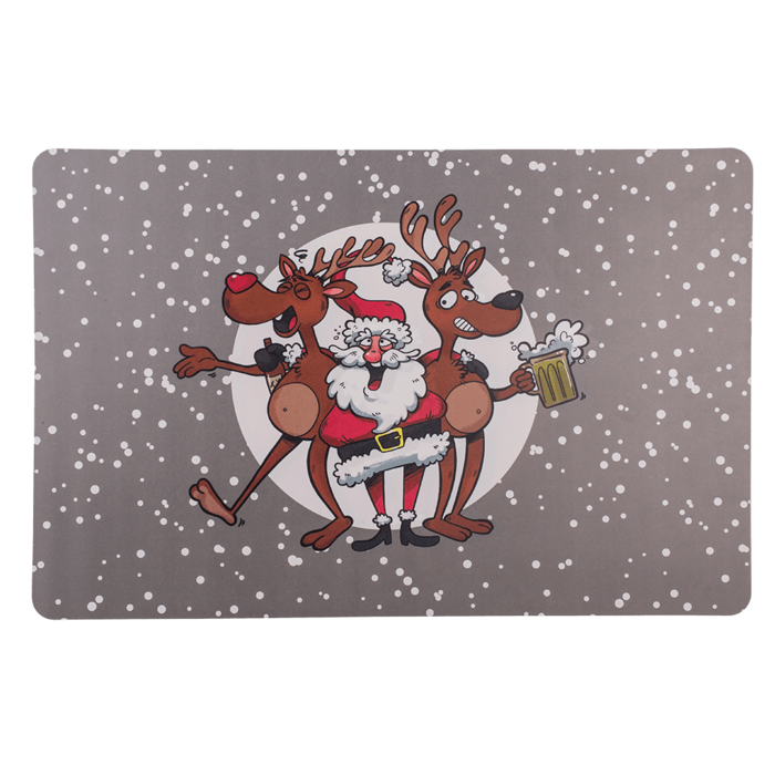 Polypropylen placemat, Crazy Santa, - Image 3