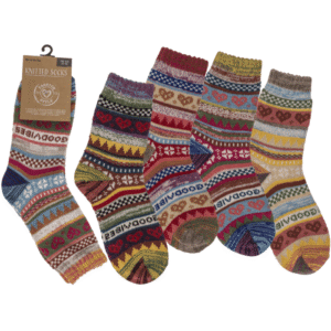 Knitted socks for woman, Good Vibes, - 02/3146#