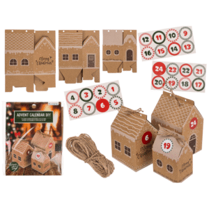 DIY Advent calendar, cardboard, 8 small and