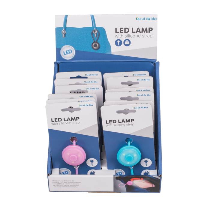 LED Lamp with silicone strap, ca. 8 cm, - Image 2