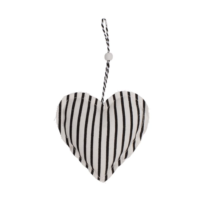 Creme coloured Fabric star & heart for hanging, - Image 3
