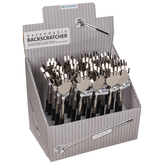 Extendable metal back scratcher with rubber - Image 3