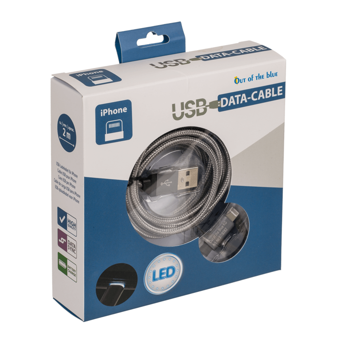 USB data cable, for iPhone, ca. 2 m, - Image 3