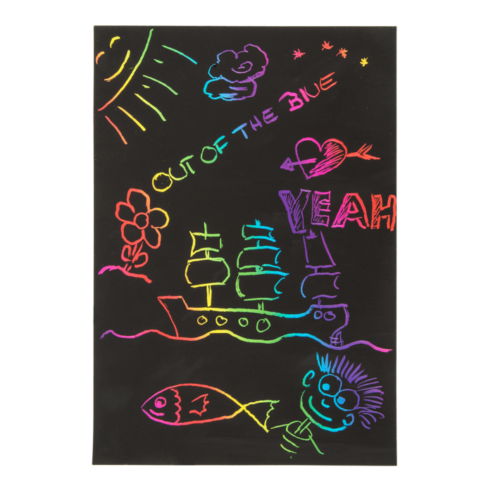 Scratch Sheet, Colourful, - Image 2