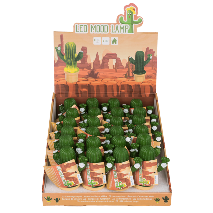 LED Mood lamp, Cactus, 8 x 12 cm, - Image 2