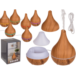 Humidifier/oil diffuser, Wooden Optic II,