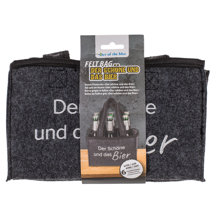 Felt Bottle Bag with 6 compartments, - Image 2