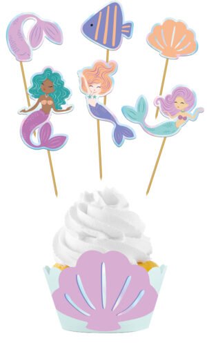 Cupcake Deco Set - Mermaid Magic - 6 sets