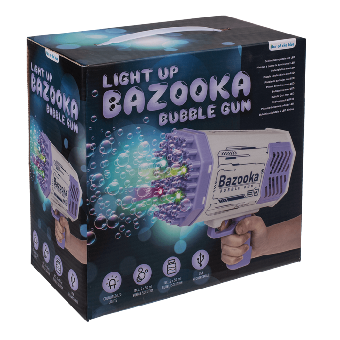 Bubble Gun with LED, Bazooka, - Image 3