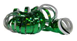 Serpentines Holographic Green 4m - 2 pieces