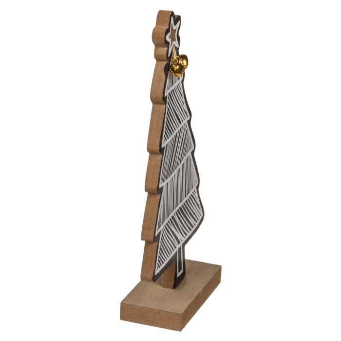 White/black colored wooden tree, - Image 4