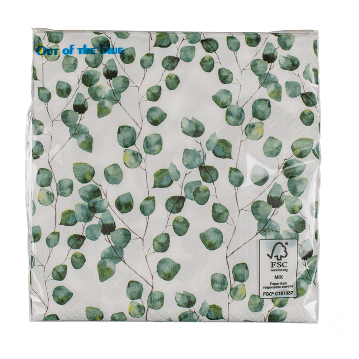 Paper napkins, Eucalyptus leaves, - Image 4