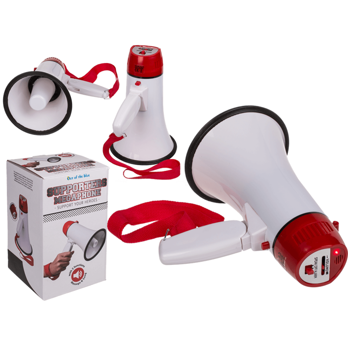 Fan Megaphone with 2 functions (language & song),