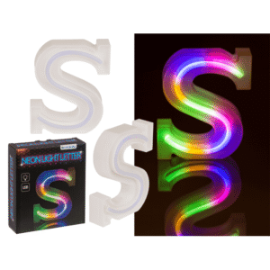 Neon Light Letter S, 16 cm Height Neon Sign