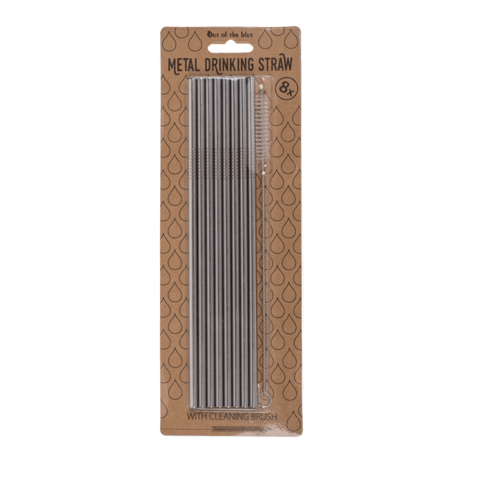 Metal drinking straw with cleaning brush, - Image 4