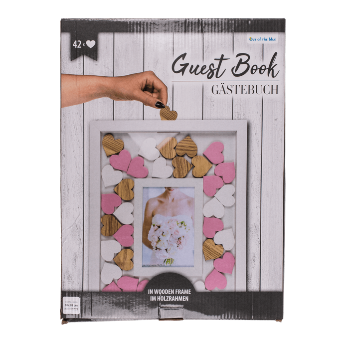 Guest book in picture frame with 42 writable, - Image 3