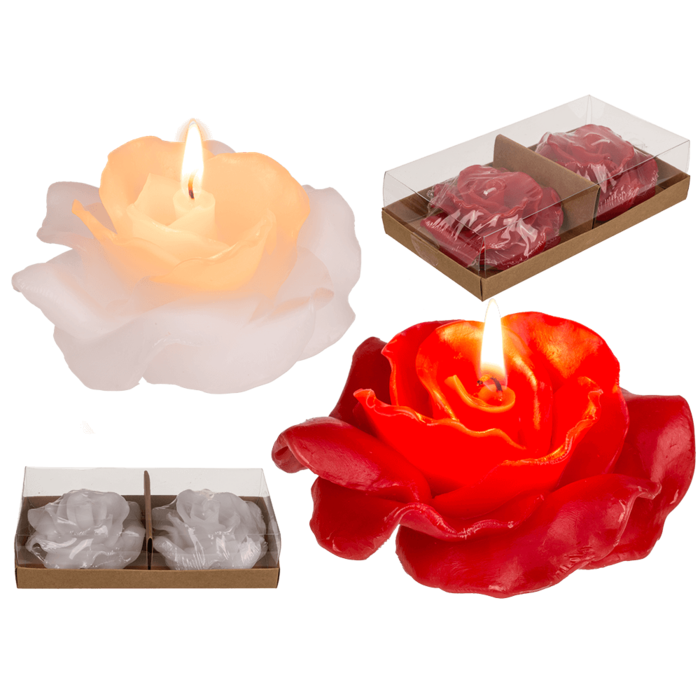 Floating scented candle, Rose blossom,
