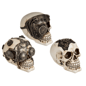 Polyresin skull, Cyborg Skull,