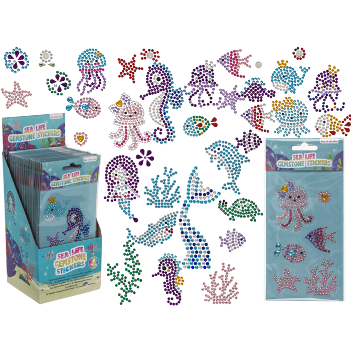 Gemstone Stickers, Sealife collection,