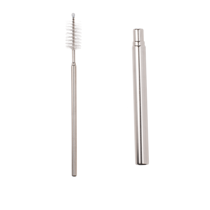 Extendable metal drinking straw with cleaning - Image 3
