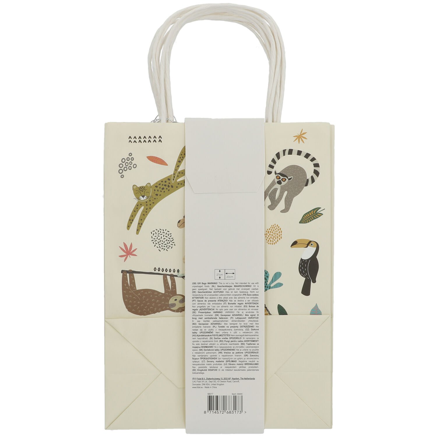 Gift Bags Zoo Party - 6 pieces - Image 4