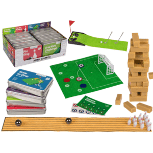 Mini games in tin, ca. 12 x 8 cm,