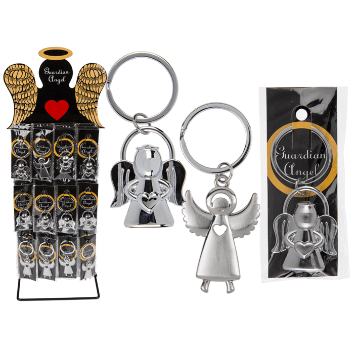 Metal keyring, Guardian Angel,