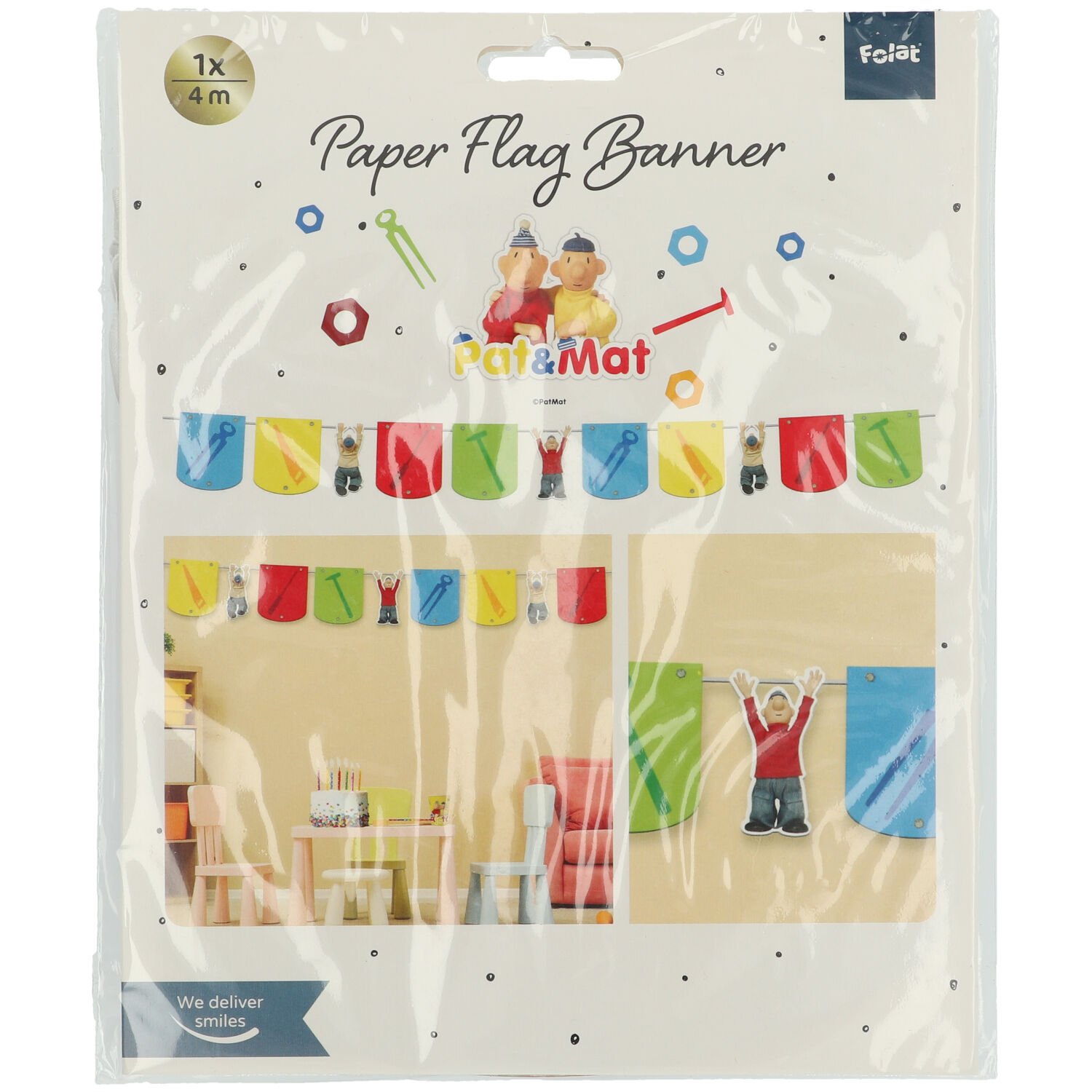 Bunting Garland Pat & Mat - 4 m - Image 2