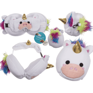 Kids Plush travel pillow with eye mask, - 61/6854#