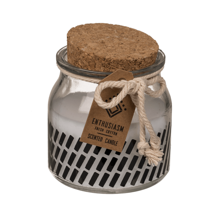 Scented candle (fresh cotton) in glass, - Image 4
