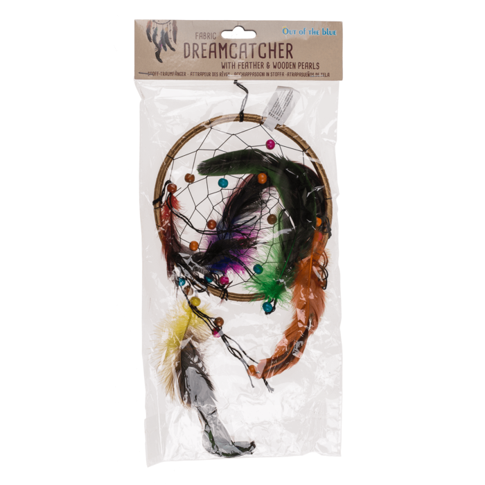 Multicoloured fabric Dreamcatcher, - Image 3