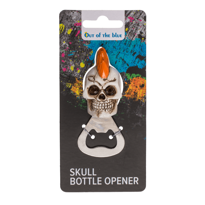 Metal bottle opener, Skull, - Image 4