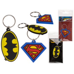 Metal key chain, Superman & Batman,