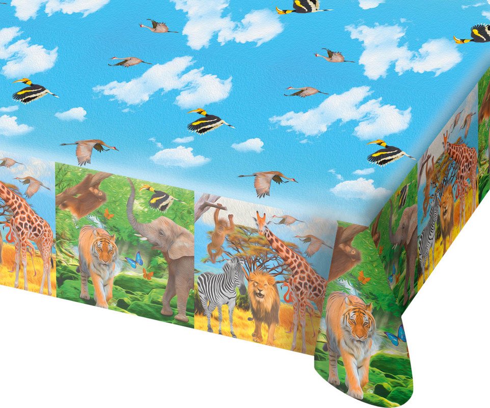 Safari Party Table Cloth - 180x130 cm
