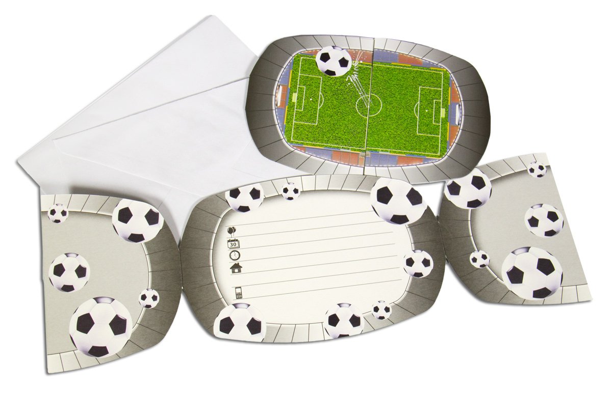 Football Invitations - 8 pieces
